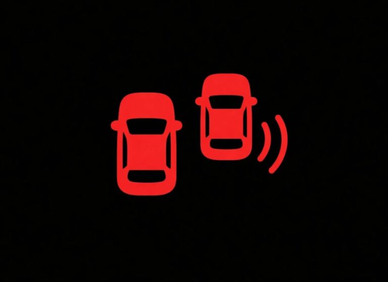 blind spot monitoring light