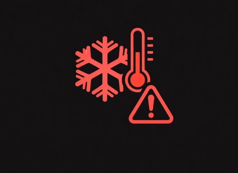 ice warning light low outside temp